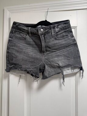 Old Navy Women's Gray Distressed Denim Shorts